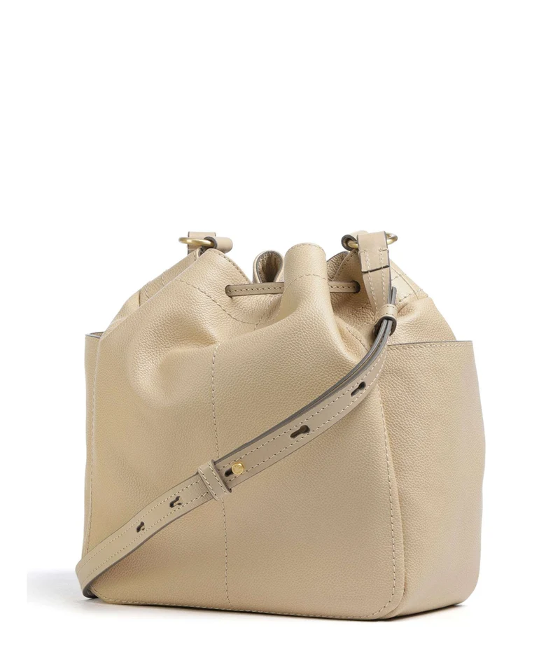 The Bridge Letizia Soft Sac seau butter