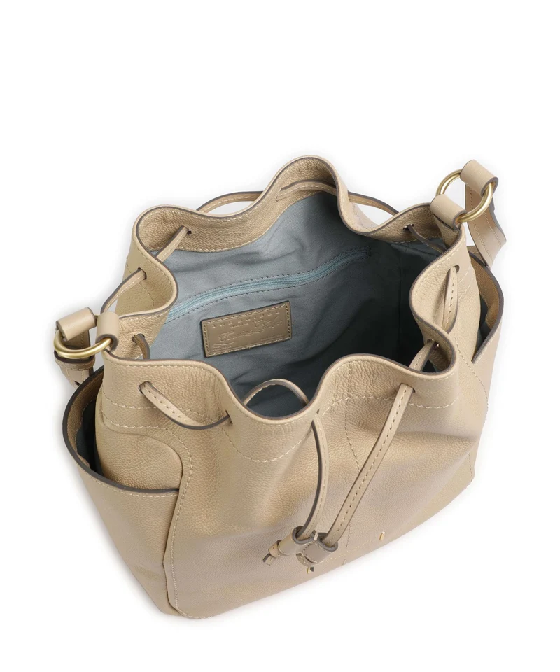 The Bridge Letizia Soft Sac seau butter