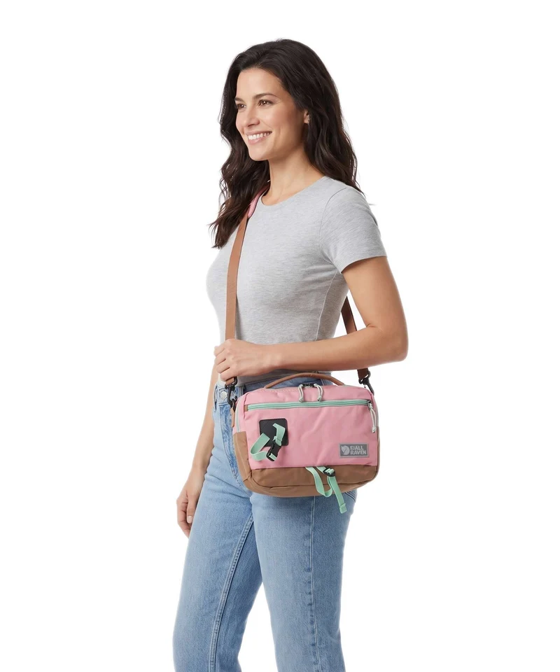 Fjällräven Vardag 6 Sac bandoulière poppy pink/khaki dust