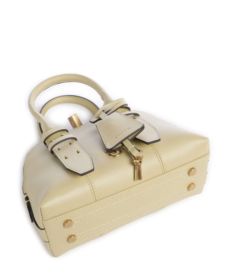 Pinko Bowling Mini Sac à main giallo vaniglia/antique gold