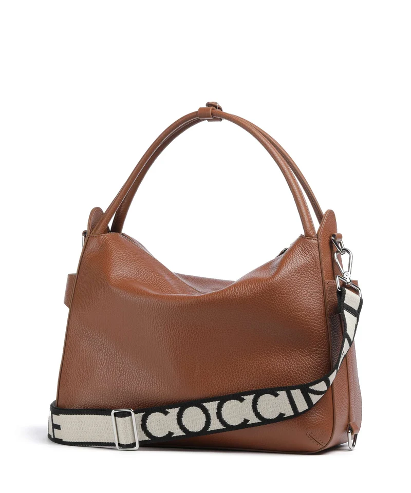 Coccinelle Gretel Ribbon Sac fourre-tout cognac