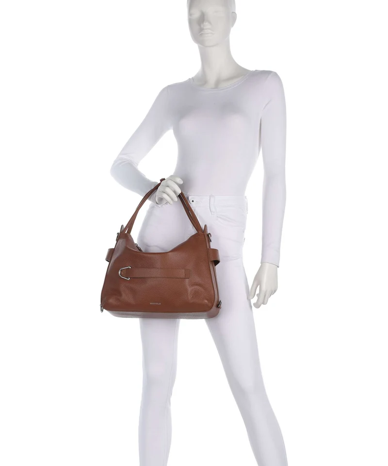 Coccinelle Gretel Ribbon Sac fourre-tout cognac