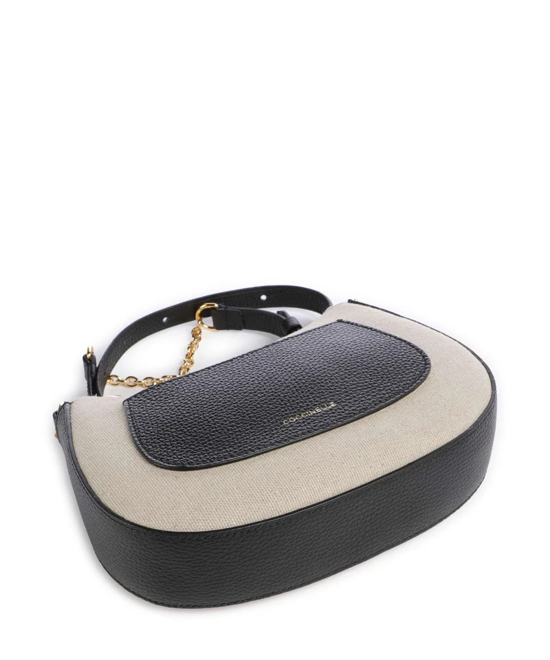 Coccinelle C-Easy Canvas Sac bandoulière natural/noir