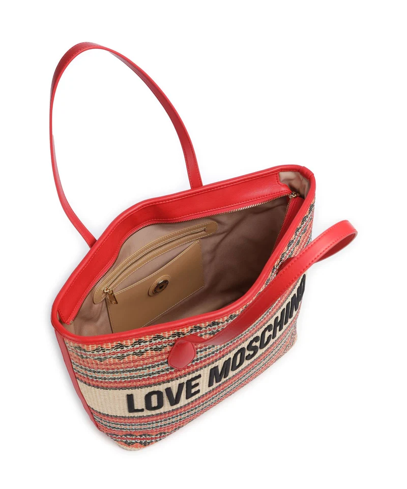 Love Moschino Sunset Stripes Cabas multicolour/red