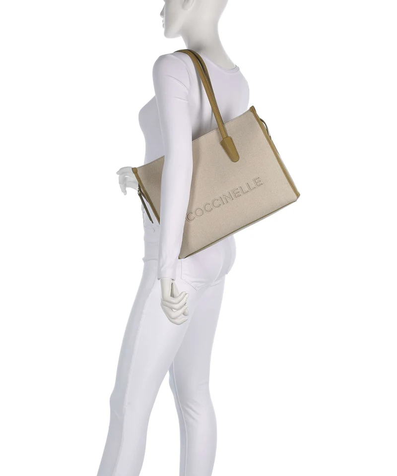 Coccinelle Myrtha Canvas Cabas natural/seagrass