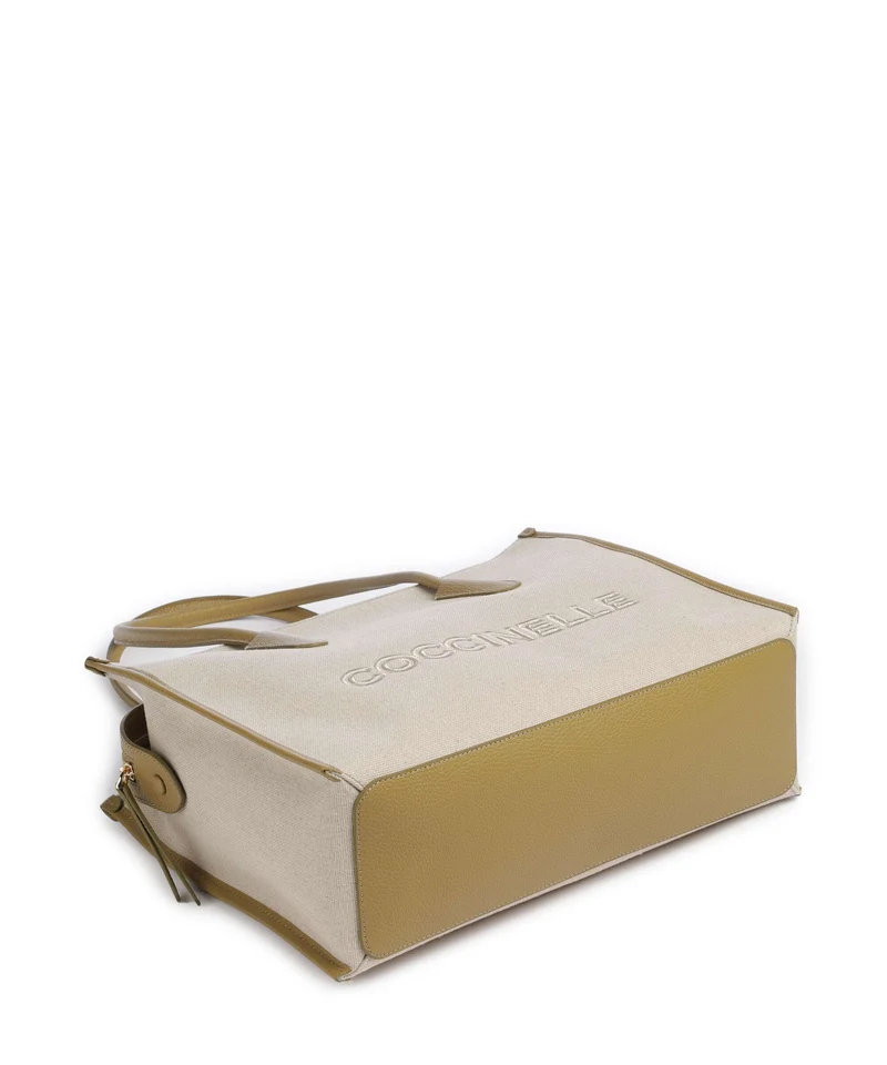 Coccinelle Myrtha Canvas Cabas natural/seagrass