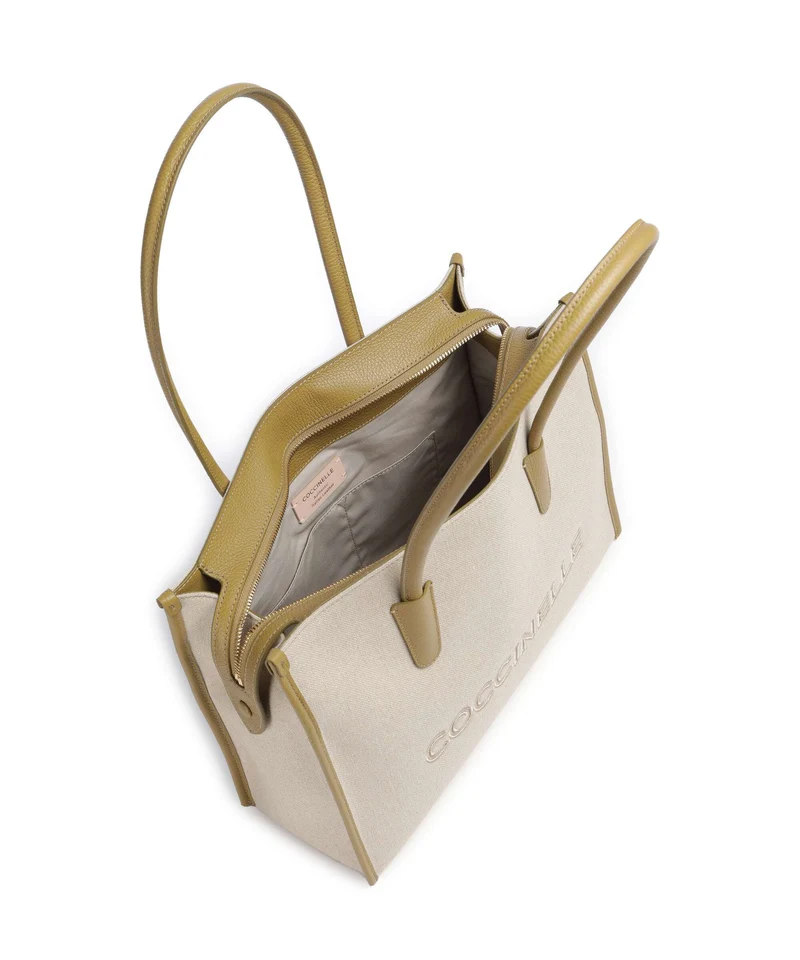 Coccinelle Myrtha Canvas Cabas natural/seagrass