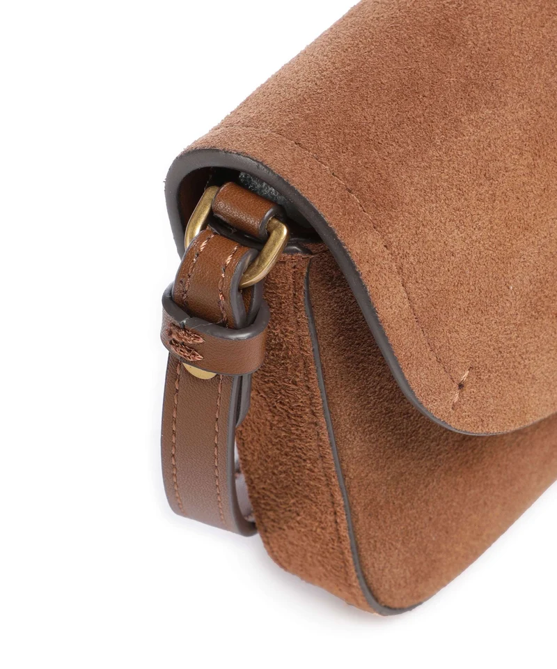 Pinko Saddle Flat Sac bandoulière marrone/leone/antique gold