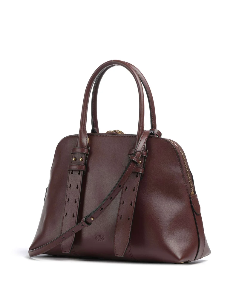 Pinko Bowling Medium Sac à main burgundy wine/antique gold