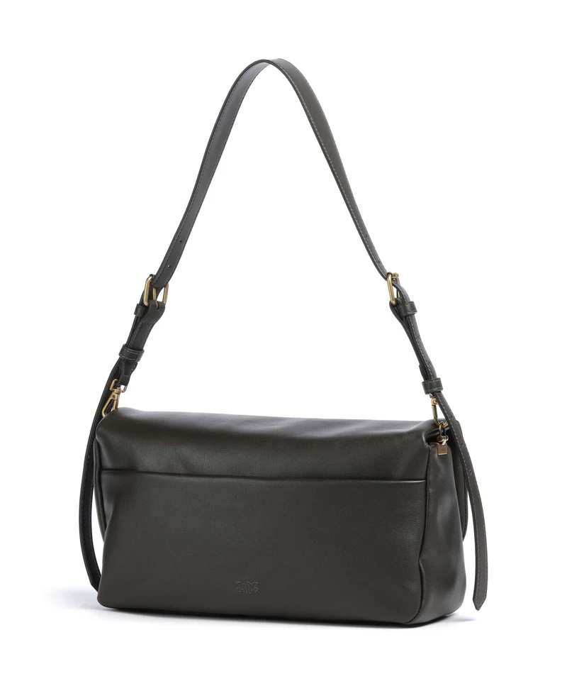 Pinko Click Soft Horizontal Sac porté épaule verde fango/antique gold