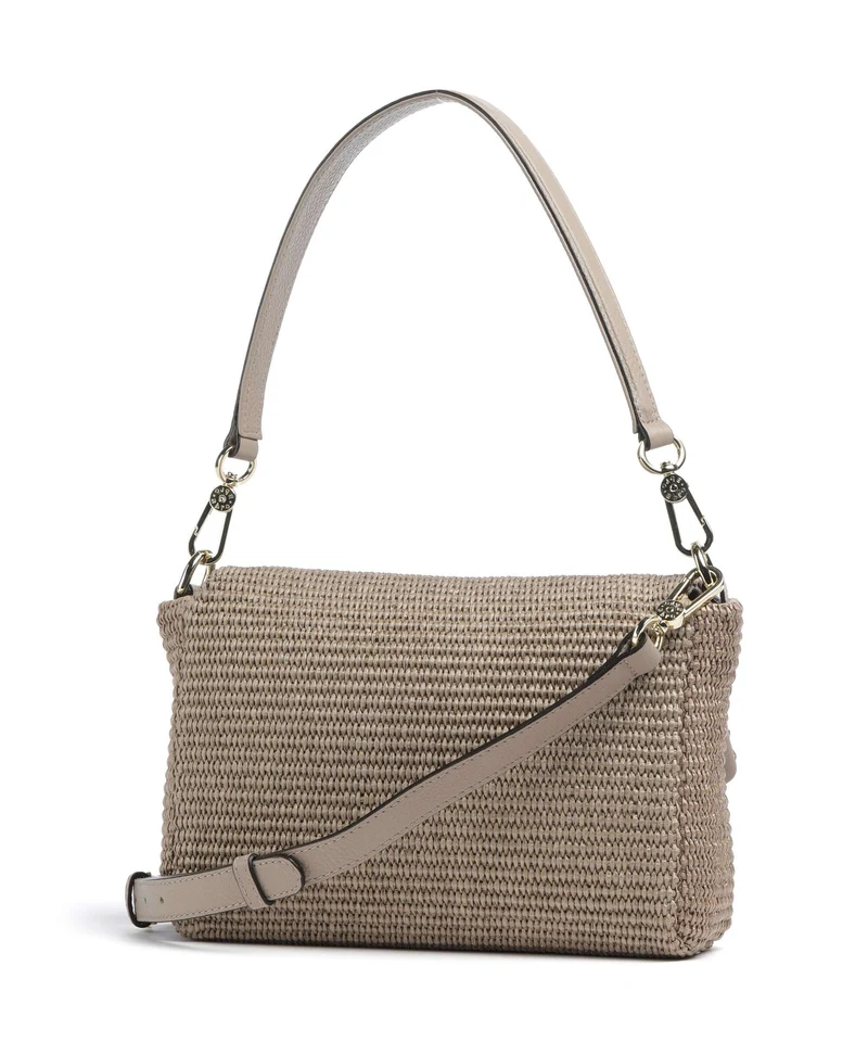 Abro Raffia Classica Temi Sac porté épaule siena