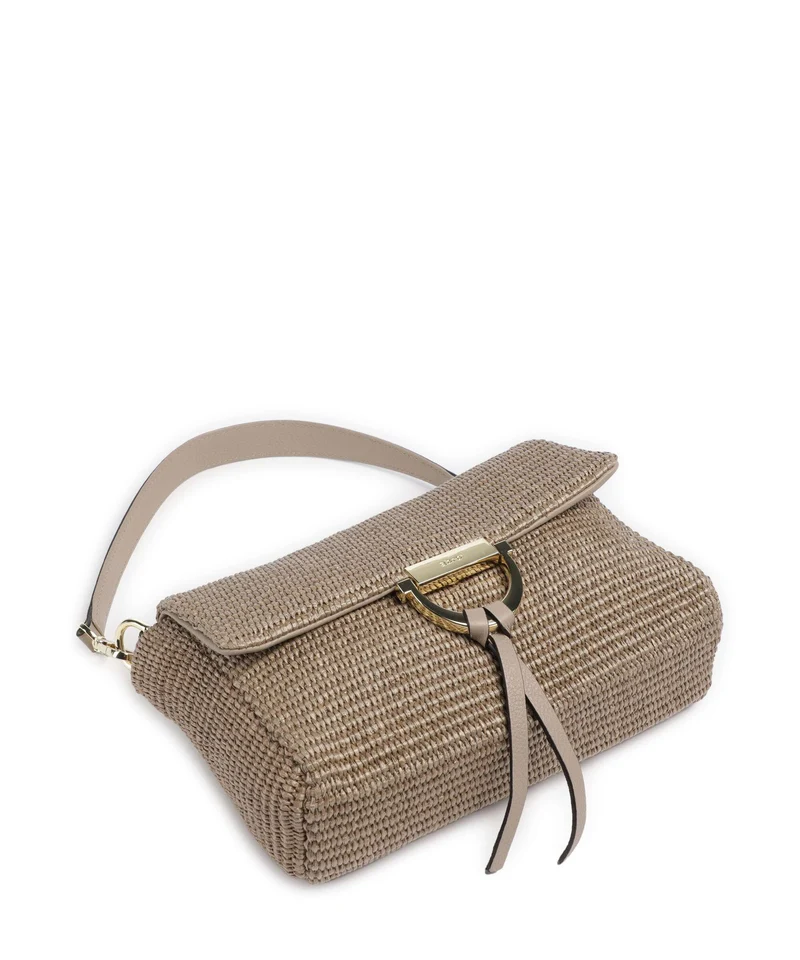 Abro Raffia Classica Temi Sac porté épaule siena