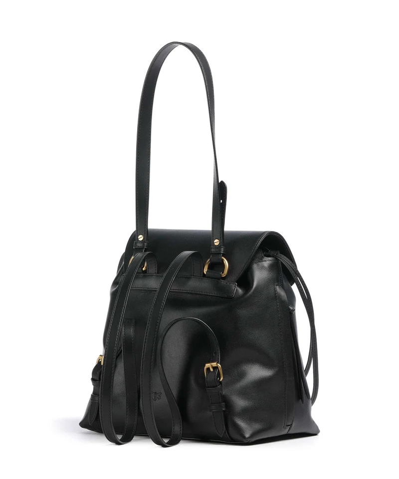 Pinko Saddle Sac à main porté dos nero/antique gold