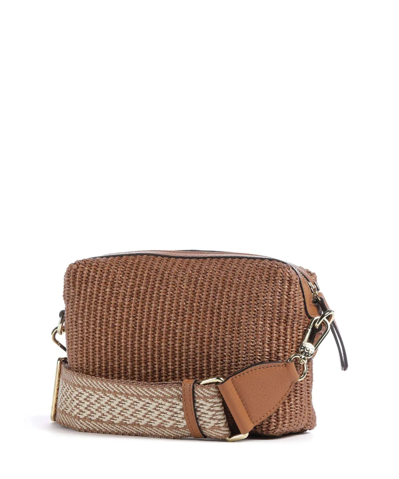 Abro Raffia Kaia Sac bandoulière caramel/cognac
