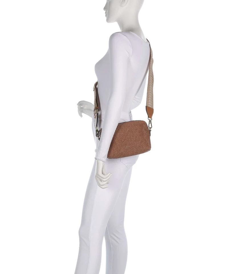 Abro Raffia Kaia Sac bandoulière caramel/cognac
