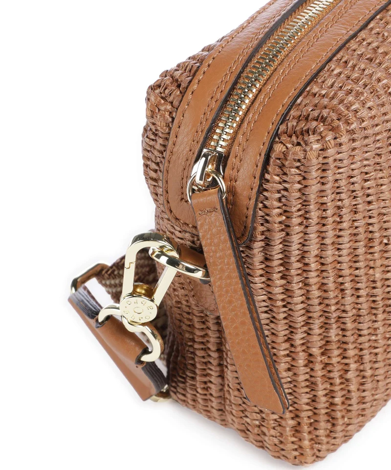Abro Raffia Kaia Sac bandoulière caramel/cognac