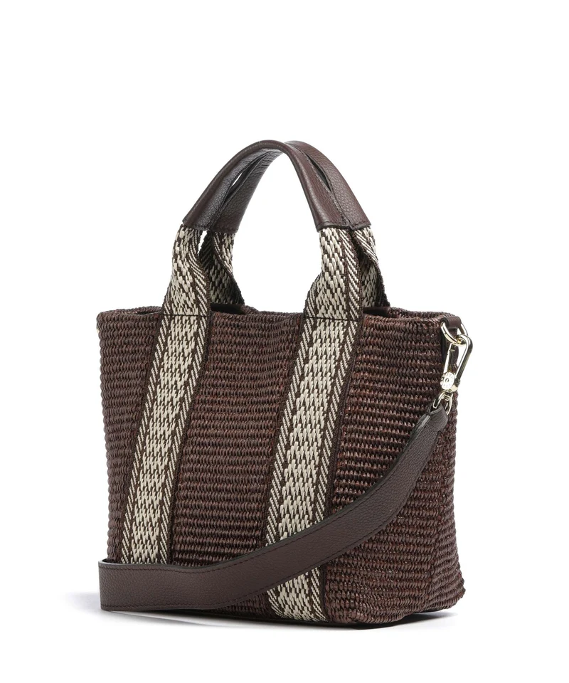Abro Raffia Kaia Sac à main wood