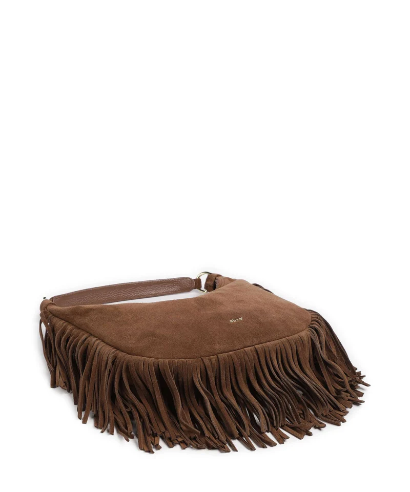 Abro Suede Nana Small Sac fourre-tout wood