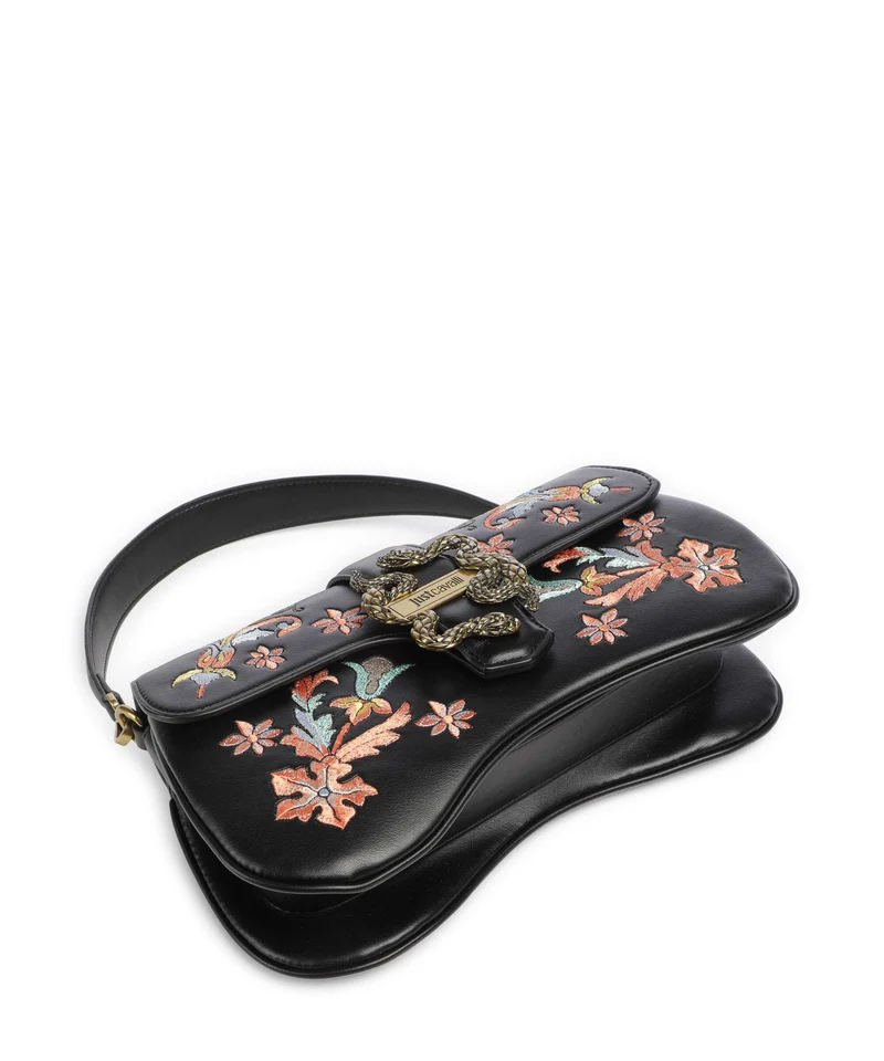 Just Cavalli Iconic Snakes Sac porté épaule black