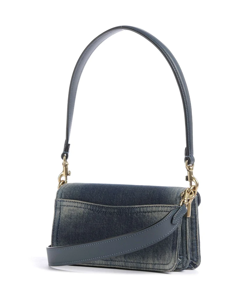 Coach Tabby Loved Denim 20 Sac porté épaule dark indigo