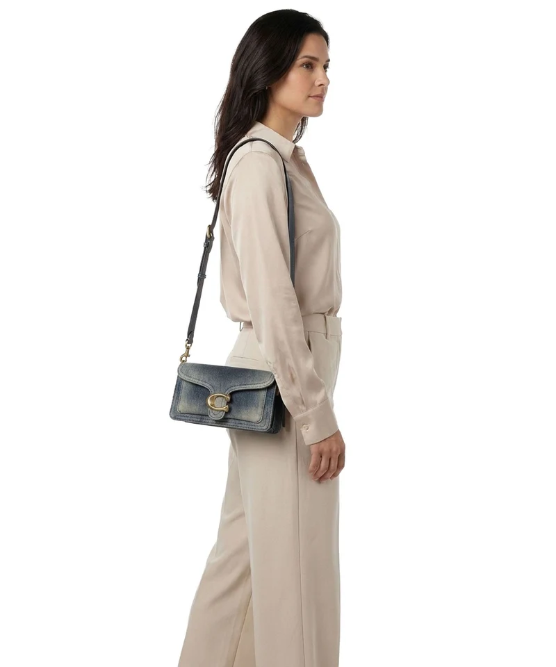Coach Tabby Loved Denim 20 Sac porté épaule dark indigo