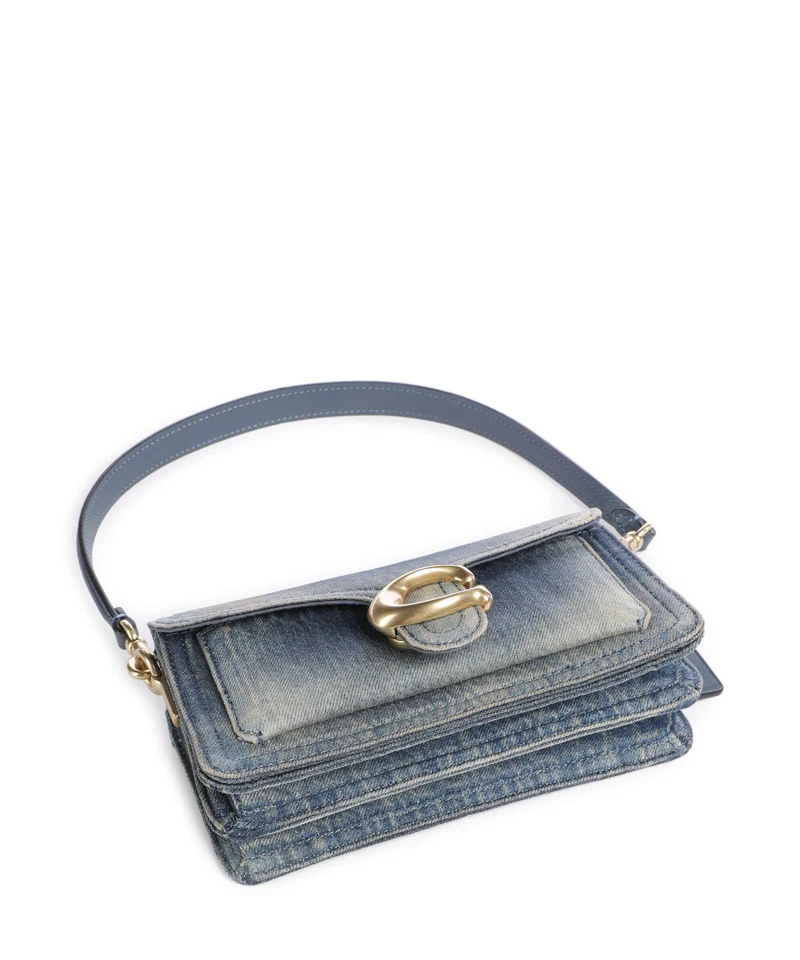 Coach Tabby Loved Denim 20 Sac porté épaule dark indigo