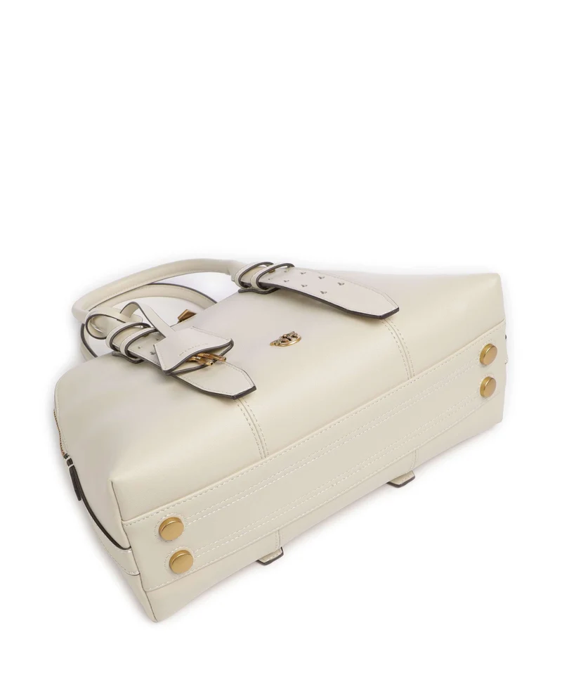 Pinko Bowling Medium Sac à main bianco seta/antique gold