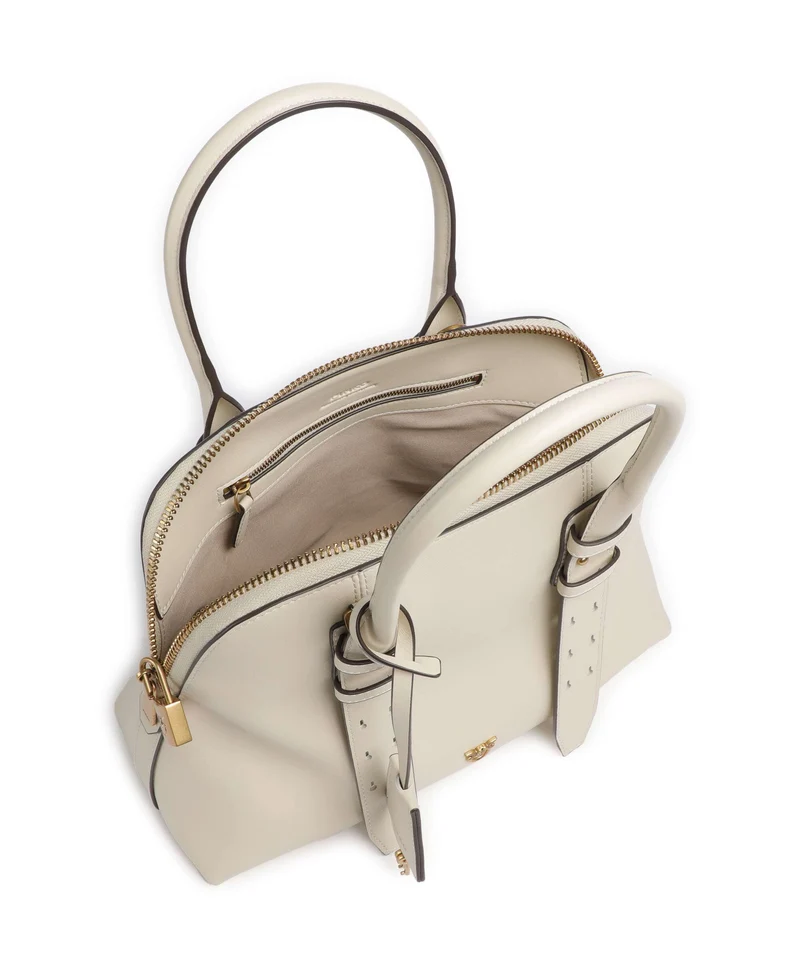Pinko Bowling Medium Sac à main bianco seta/antique gold