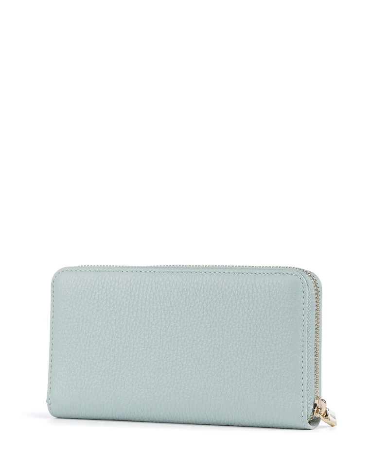 Coccinelle Metallic Soft Portefeuille aquamarine