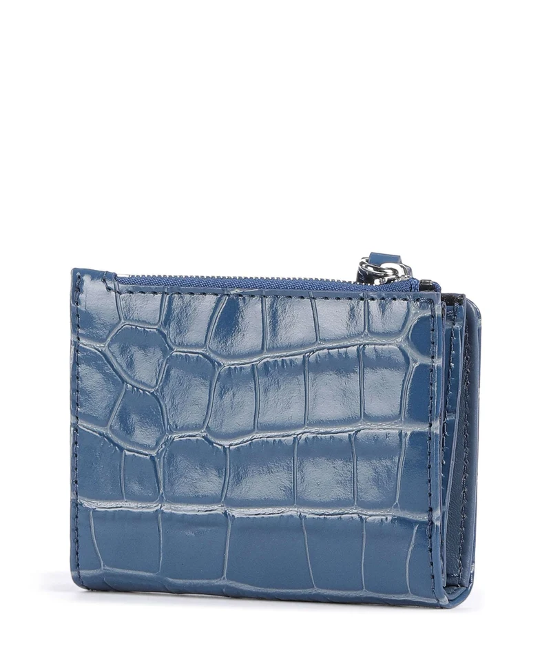 Vivienne Westwood Embossed Croc Slim Portefeuille blue