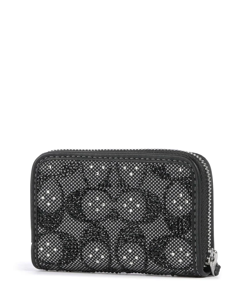 Coach Essential Crystal Signature Jacquard Portefeuille black