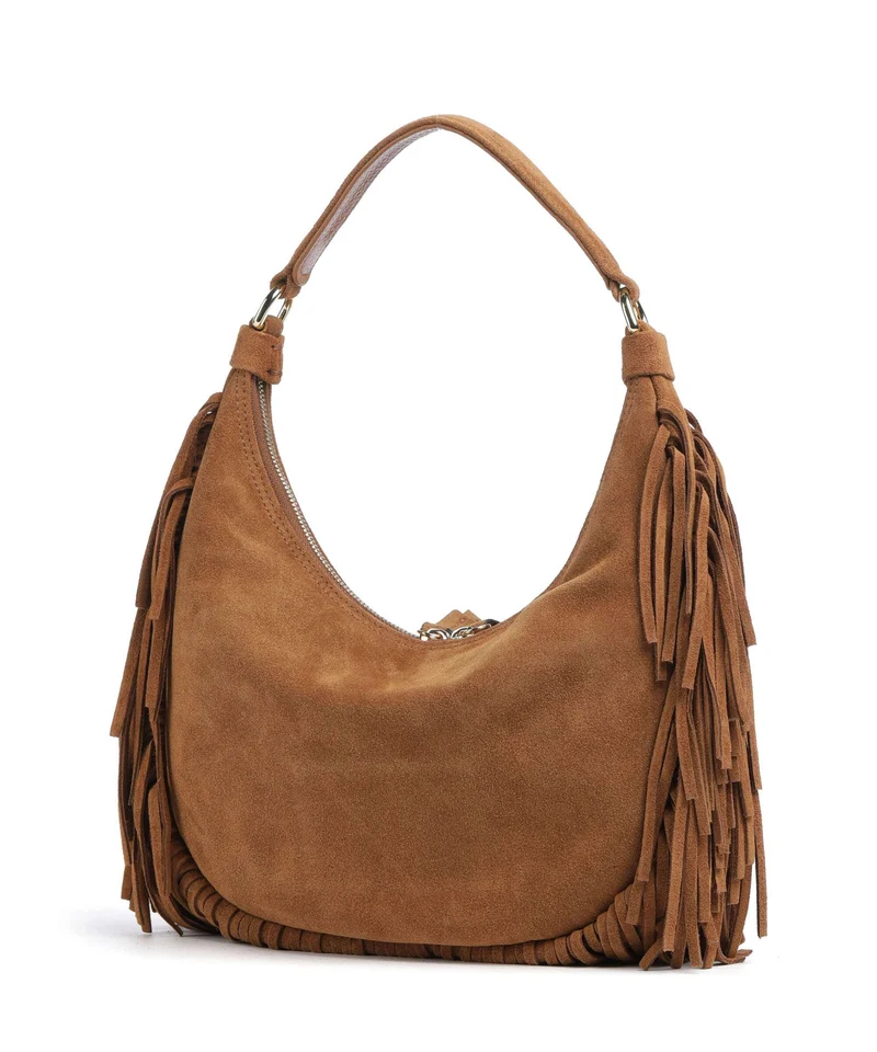 Abro Suede Nana Small Sac fourre-tout cuoio