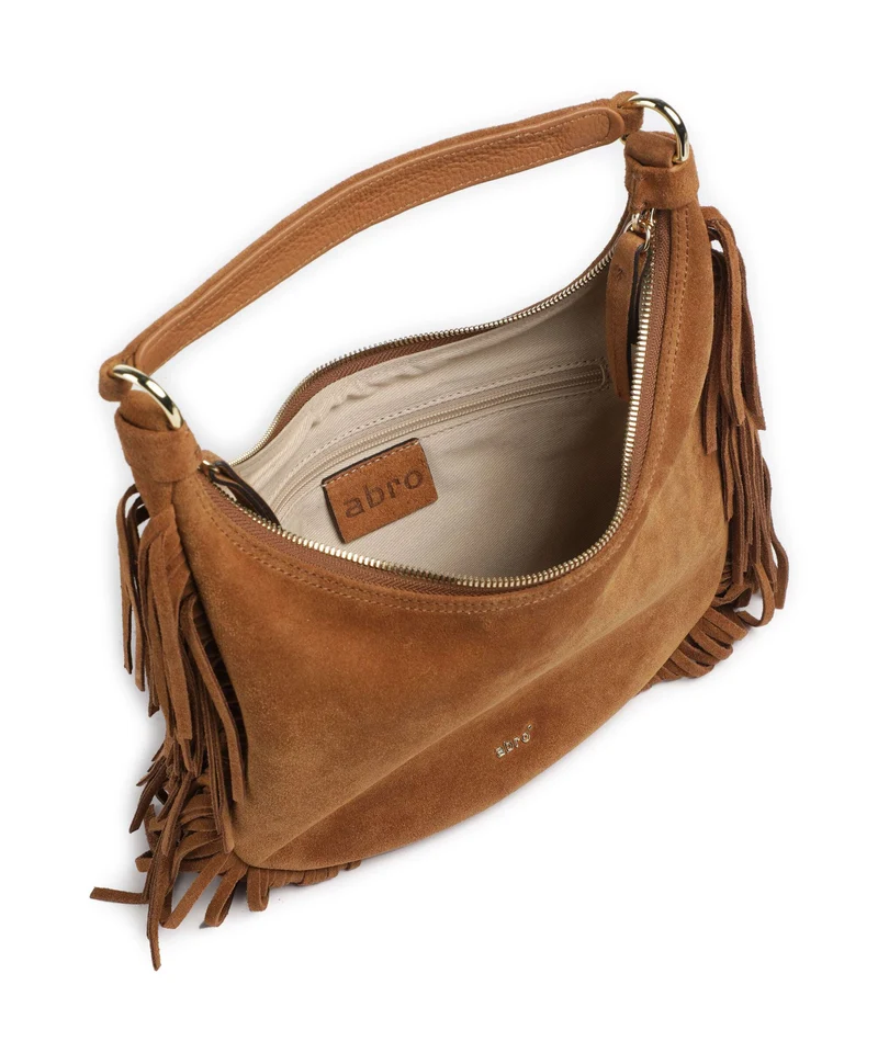 Abro Suede Nana Small Sac fourre-tout cuoio