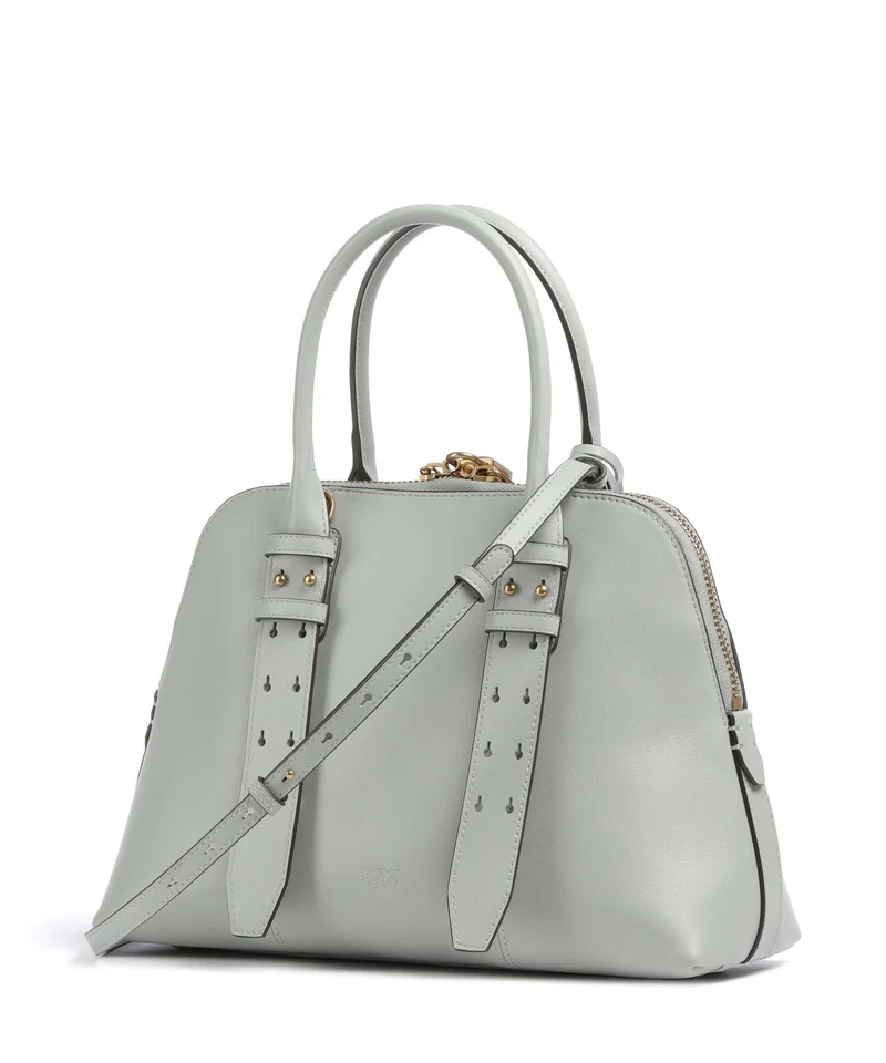 Pinko Bowling Medium Sac à main grigio perla/antique gold