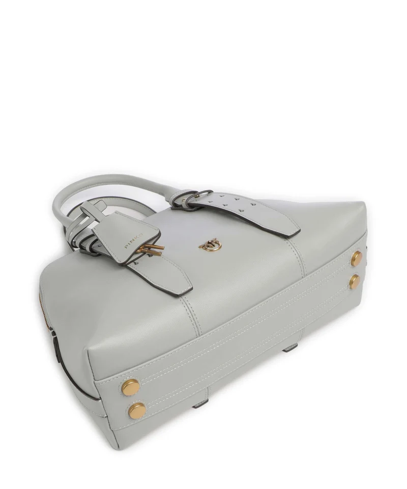Pinko Bowling Medium Sac à main grigio perla/antique gold