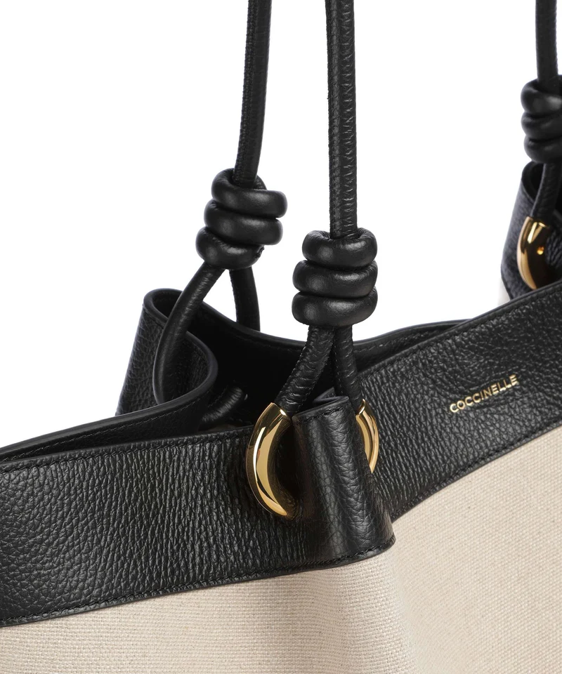 Coccinelle Finn Canvas Cabas natural/noir
