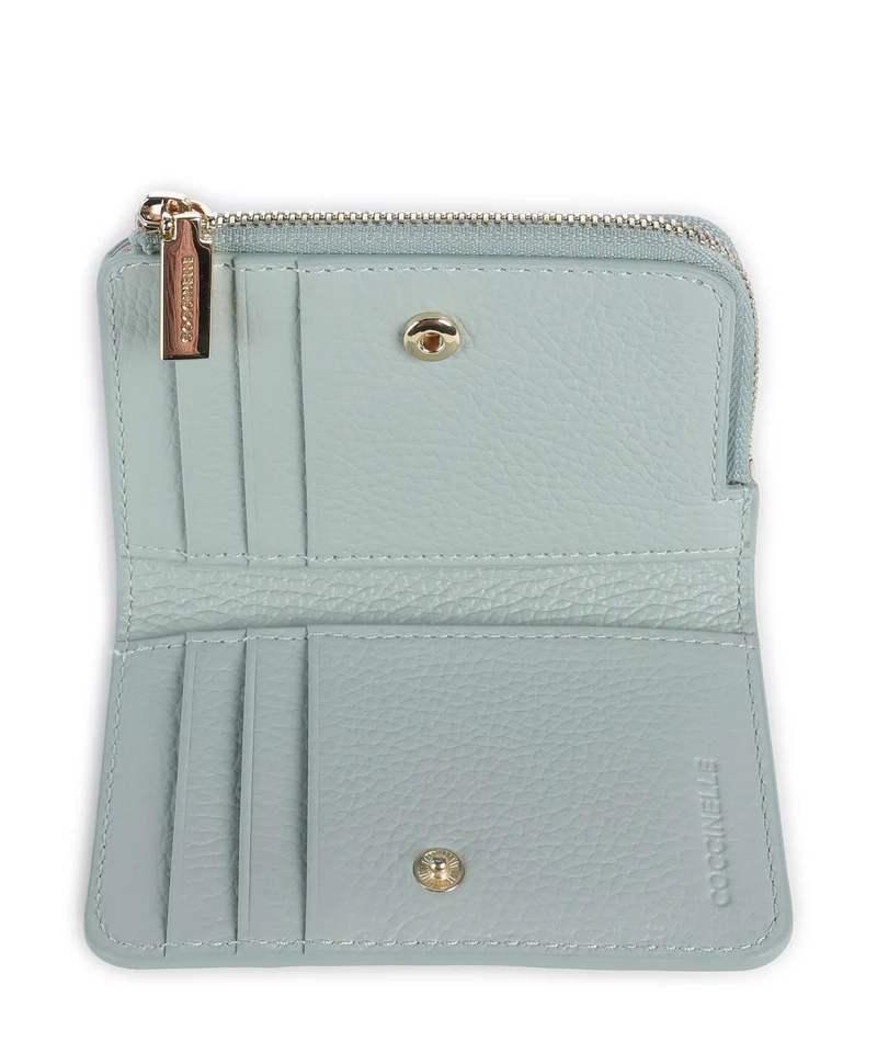 Coccinelle Metallic Soft Portefeuille aquamarine