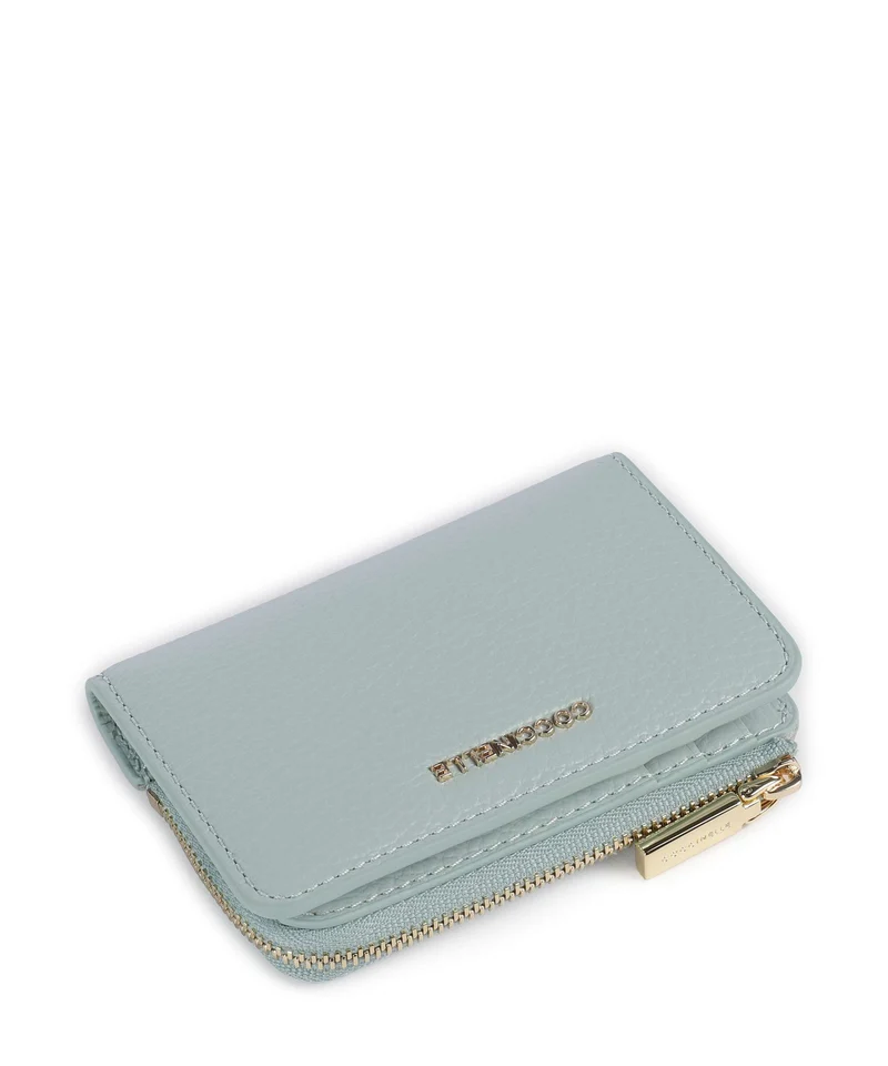 Coccinelle Metallic Soft Portefeuille aquamarine