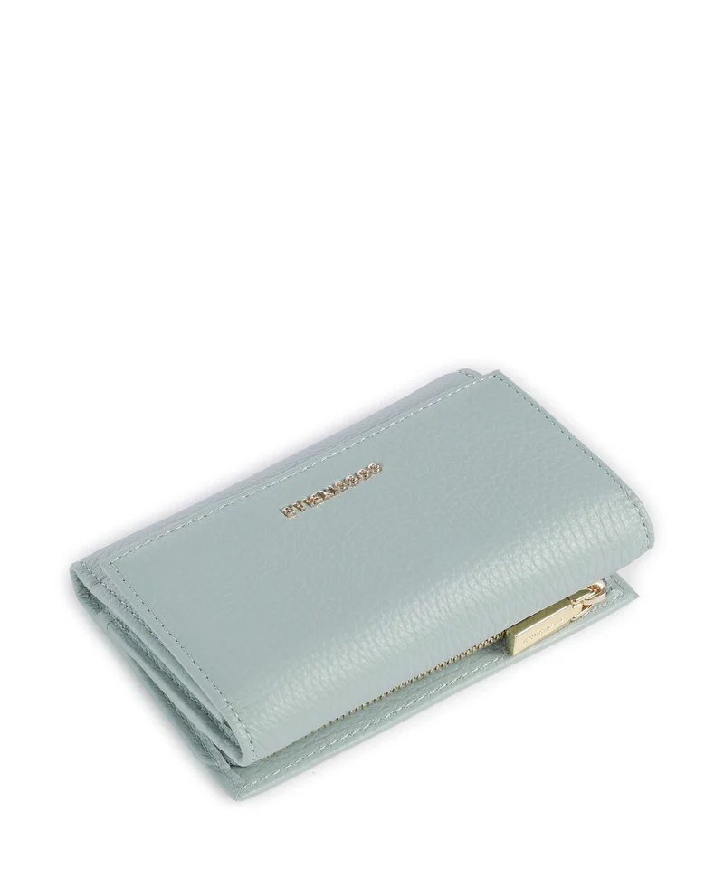 Coccinelle Metallic Soft Portefeuille aquamarine
