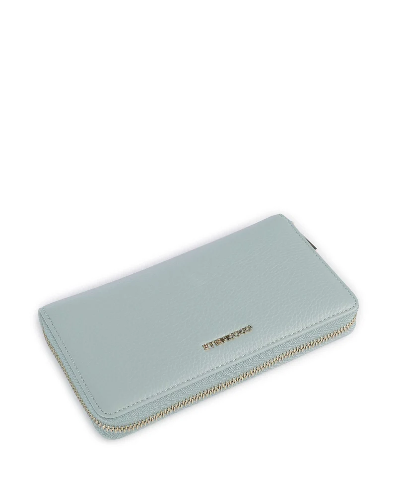 Coccinelle Metallic Soft Portefeuille aquamarine