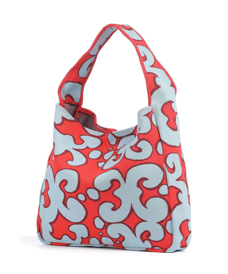 Marimekko Knitted Keidas Sac fourre-tout light blue/red