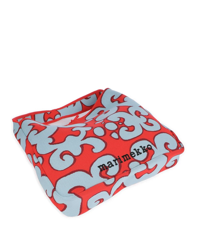 Marimekko Knitted Keidas Sac fourre-tout light blue/red