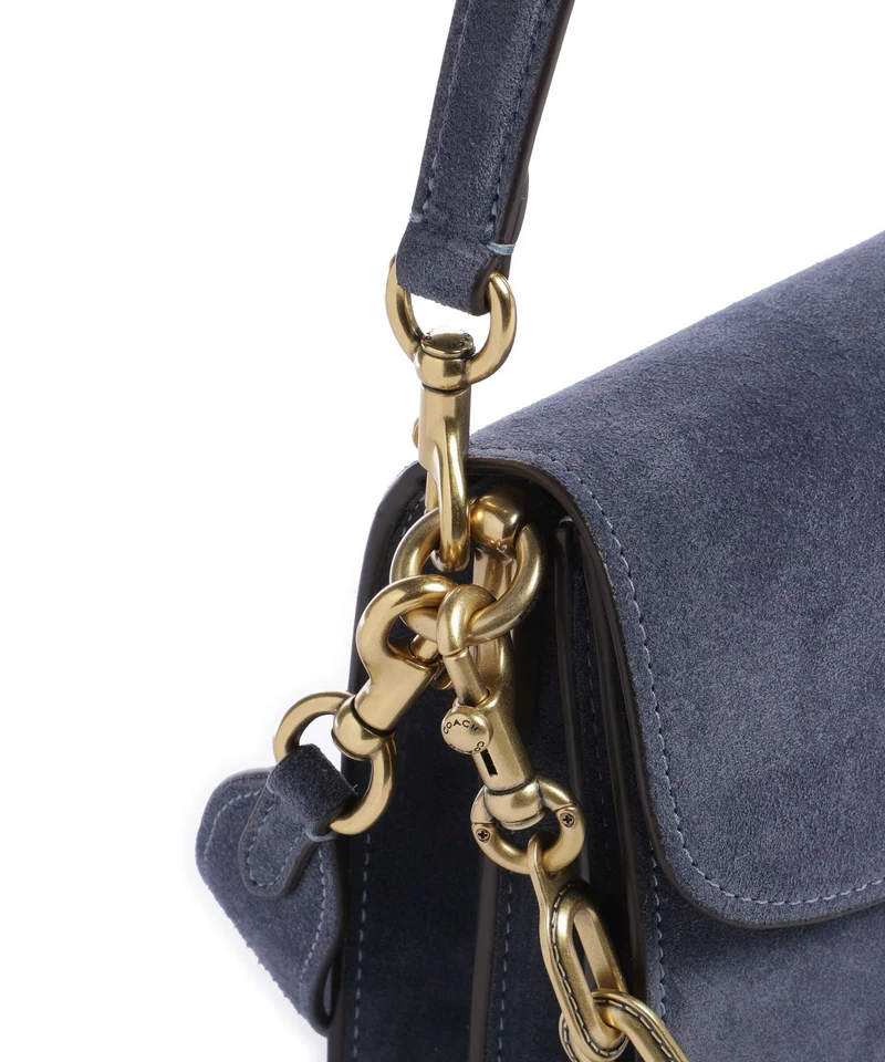 Coach Tabby Chain Sac porté épaule light denim