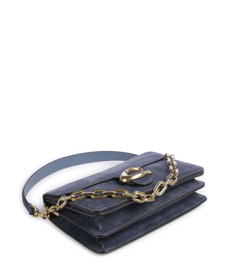 Coach Tabby Chain Sac porté épaule light denim