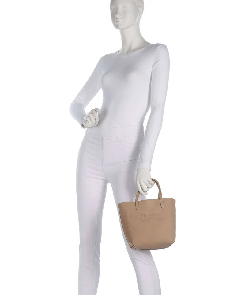 Vivienne Westwood Studio Nubuck Small Sac à main beige
