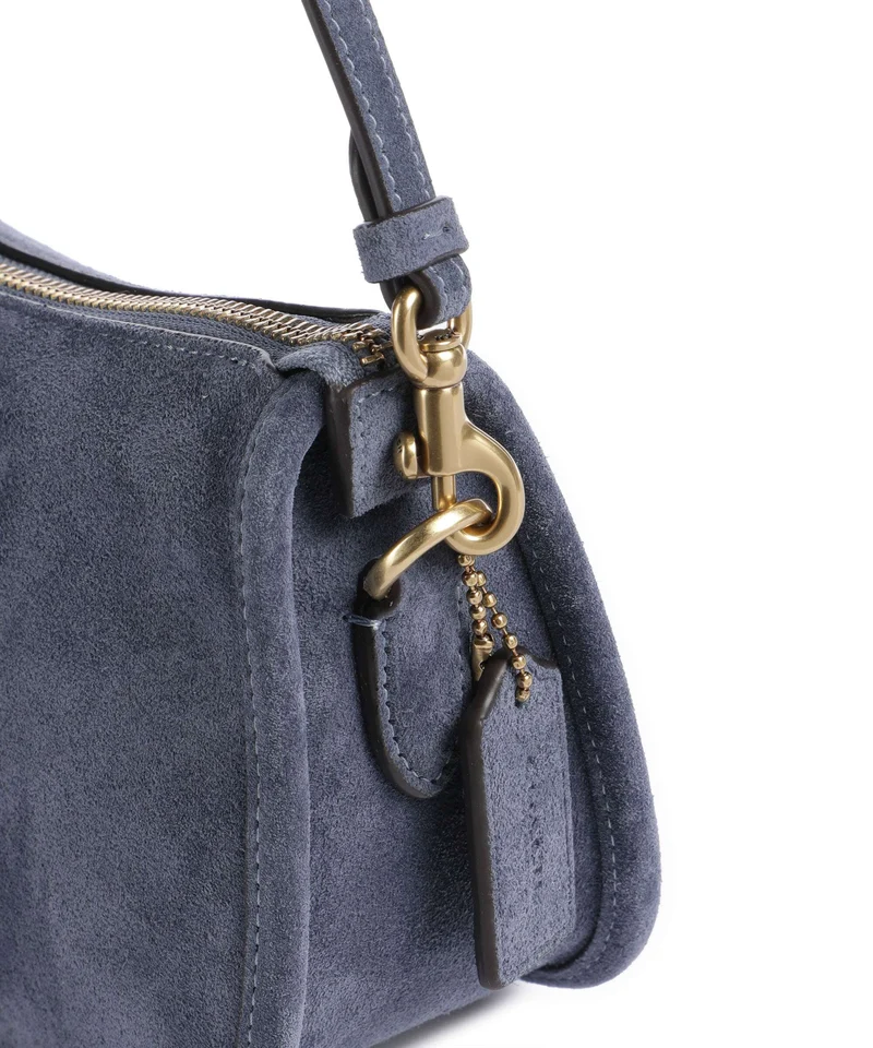 Coach Waverly Sac porté épaule light denim