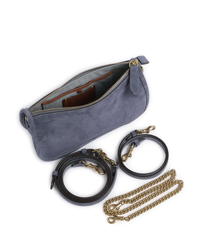 Coach Waverly Sac porté épaule light denim