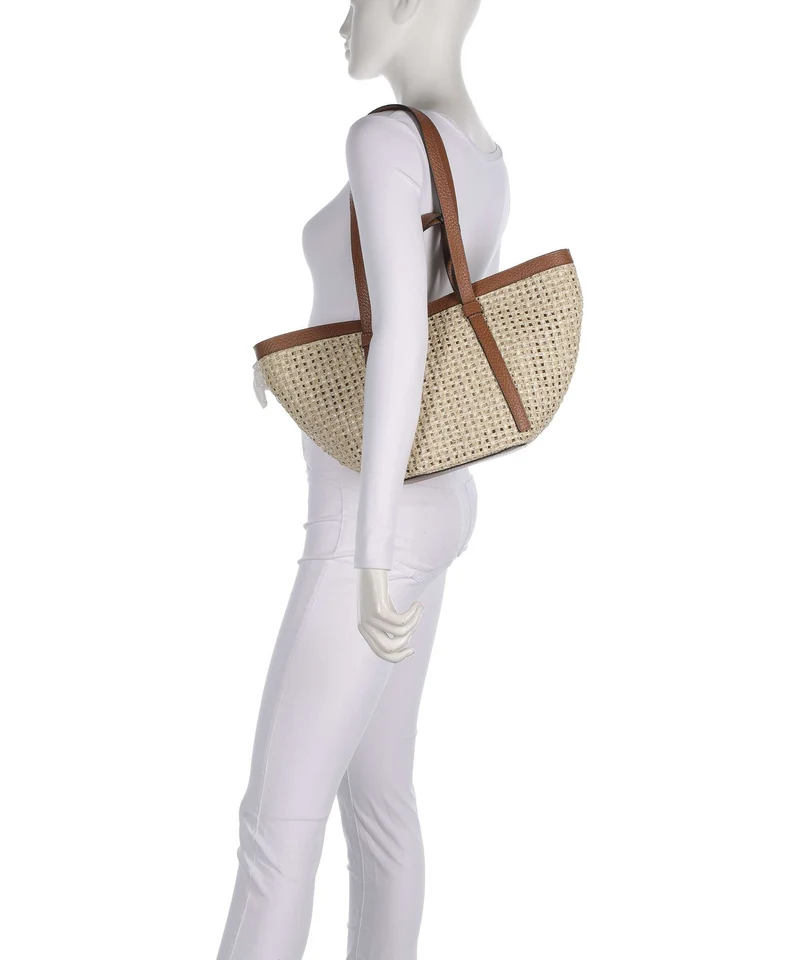 Abro Raffia Cordino Cosmo Medium Cabas caramel/cognac