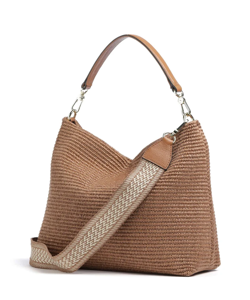 Abro Raffia Kaia Sac fourre-tout caramel/cognac