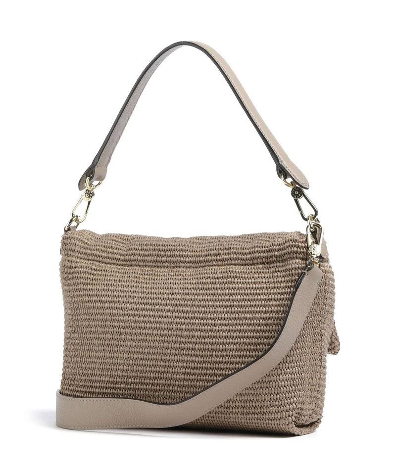 Abro Raffia Classica Temi Medium Sac porté épaule siena